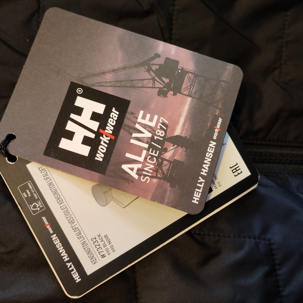 Helly Hansen Black Quilted Vest Liftaloft - Picture 5 of 8